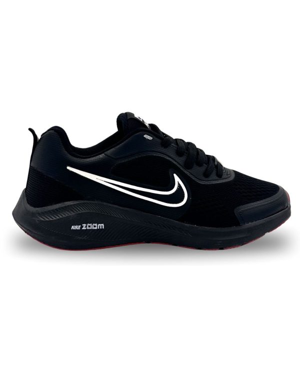 کتونی نایک زوم مردانه مشکی تمام کف قرمز کد 00201343
