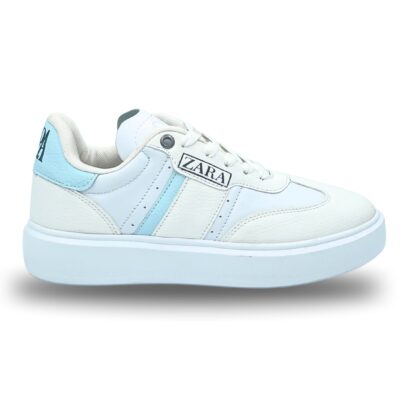 کتونی ونس زارا زنانه سفید آبی کد 04502047