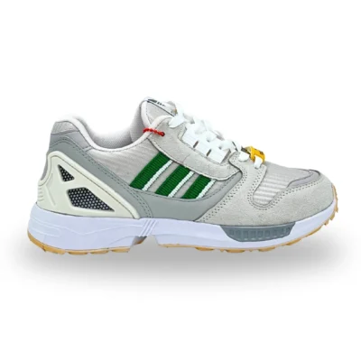کتونی آدیداس ZX 8000 زنانه طوسی خط سبز کد 02101074