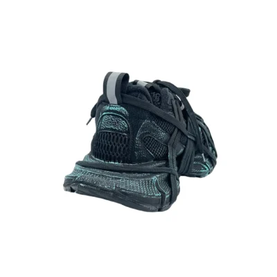 کتونی بالنسیاگا اسپایدر زنانه مشکی تمام (براش سبز) کد 02302034