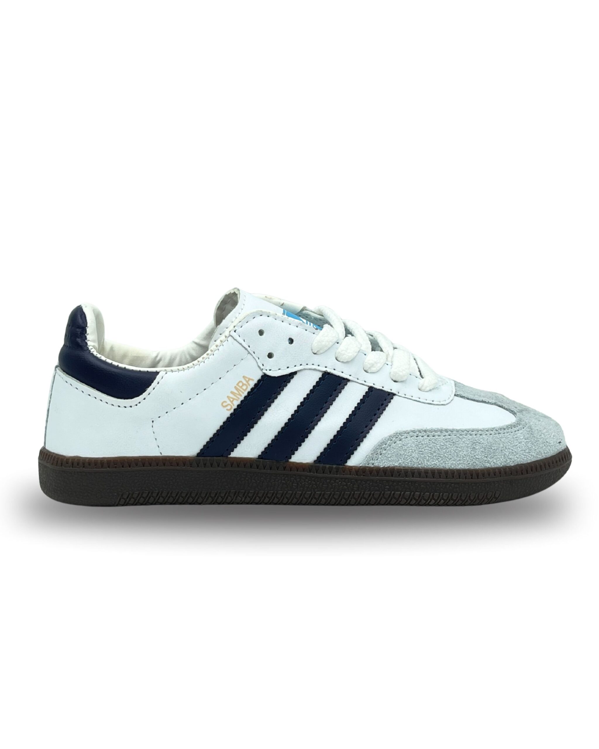 Adidas Samba Women's Sneakers White Navy Grey کتونی زنانه آدیداس سامبا سفید سرمه ای طوسی