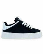 کتونی 1501 زارا مردانه مشکی پشت سفید (توکیو) کد 04401231