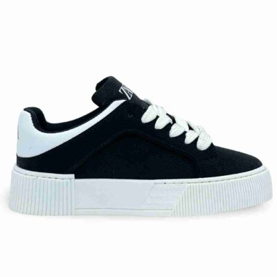 کتونی زارا 1501 مردانه مشکی پشت سفید کد 04401231