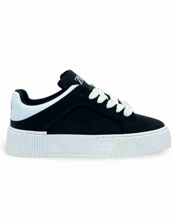 کتونی 1501 زارا مردانه مشکی پشت سفید (توکیو) کد 04401231