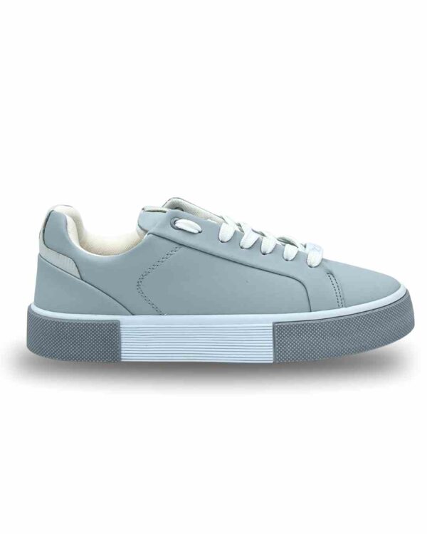 کتونی زارا 2024 مردانه طوسی لژ سفید طوسی کد 02301487