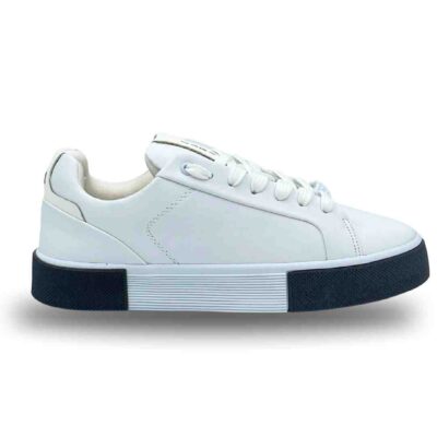 کتونی زارا 2024 مردانه سفید لژ سفید مشکی کد 02301489