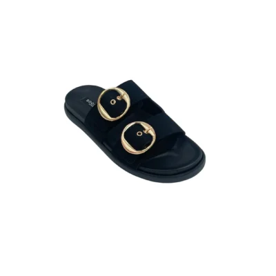 دمپایی دو سگک مشکی زنانه 3008 کد 02601498