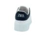 کتونی زارا 1501 مردانه سفید تمام پشت مشکی کد 04401230