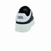 کتونی زارا 1501 مردانه مشکی پشت سفید کد 04401231