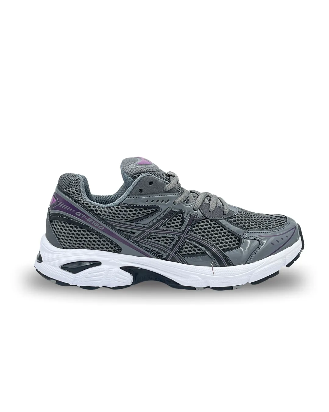 Asics Men's Sneakers Grey Purple Code 02001068 کتونی اسیکس مردانه طوسی سیر بنفش کد 02001068